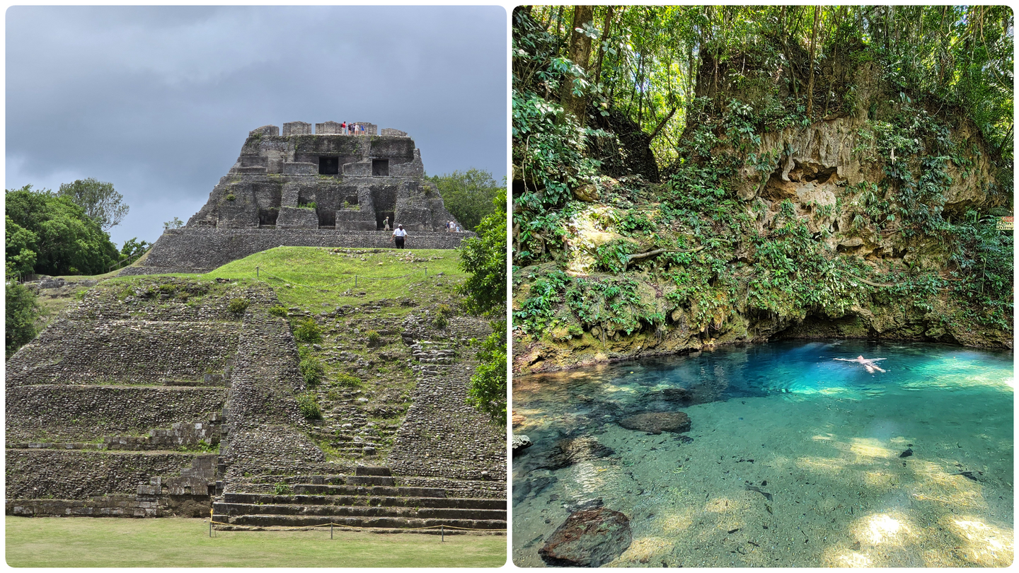 Xunantunich Mayan Ruins Tour and Blue Hole Cenote - From Placencia