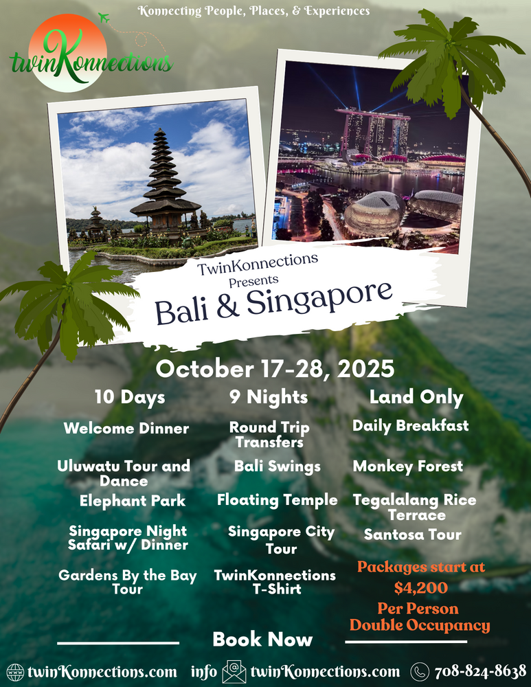 TwinKonnections Presents Bali & Singapore October 2025 in Bali