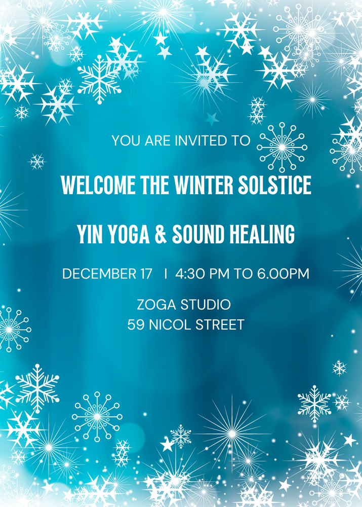 Winter Solstice Yin Yoga & Sound Healing 4-6 pm