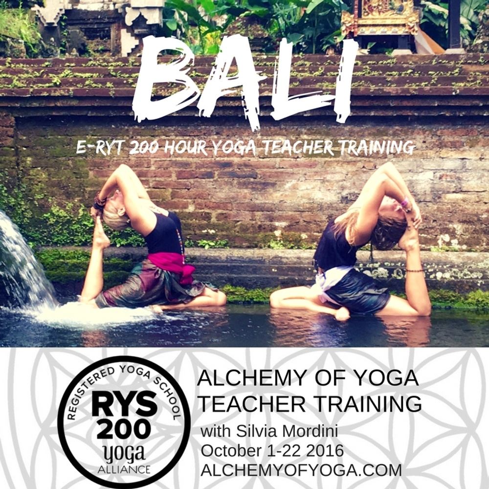 Bali Yoga Teacher Training Oct 1-22, 2016 RYT200 Yoga Alliance Approved