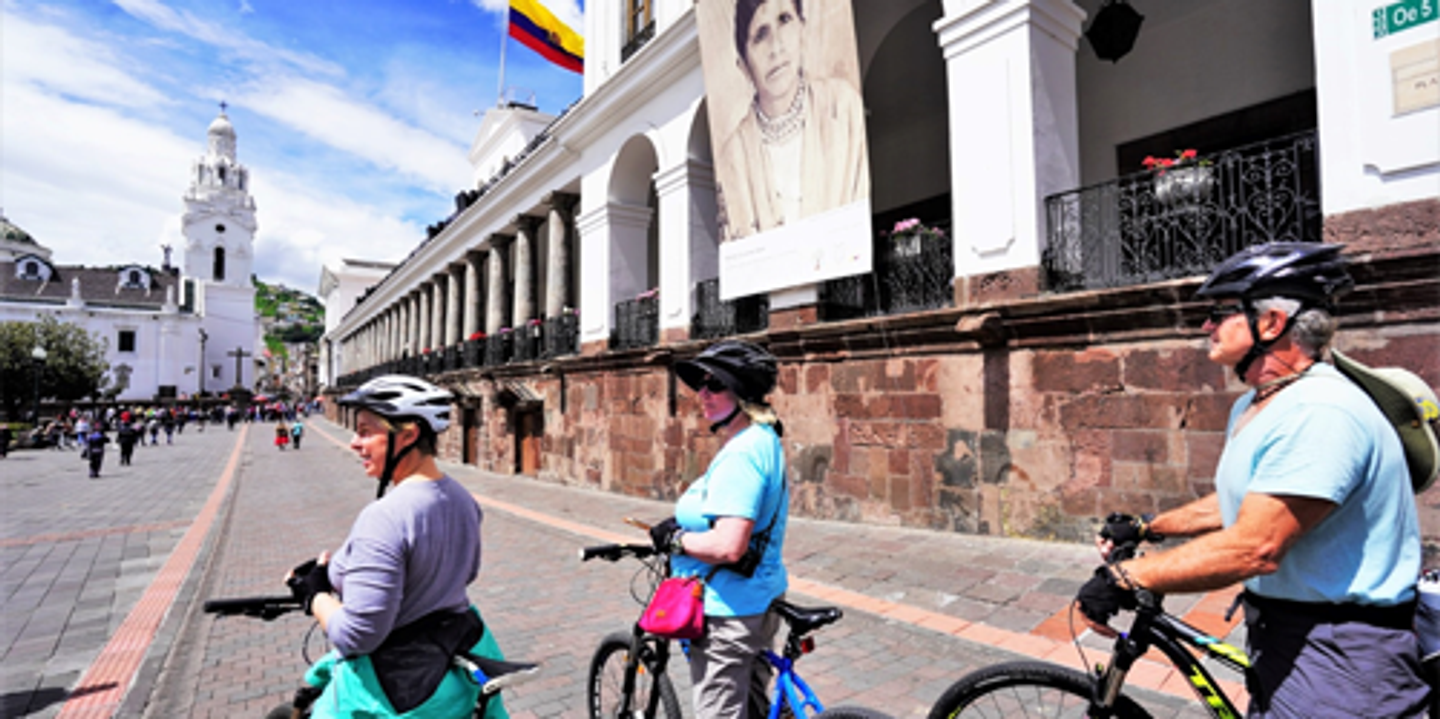 City tour Quito by bike in Ecuador