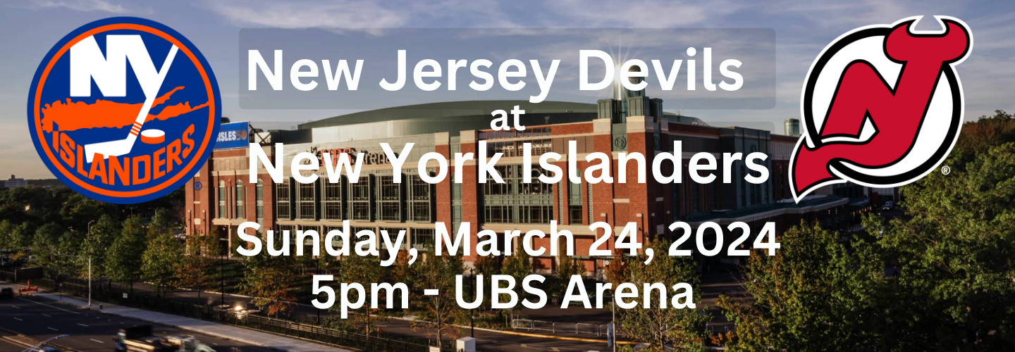 New Jersey Devils AT New York Islanders - March 24, 2024