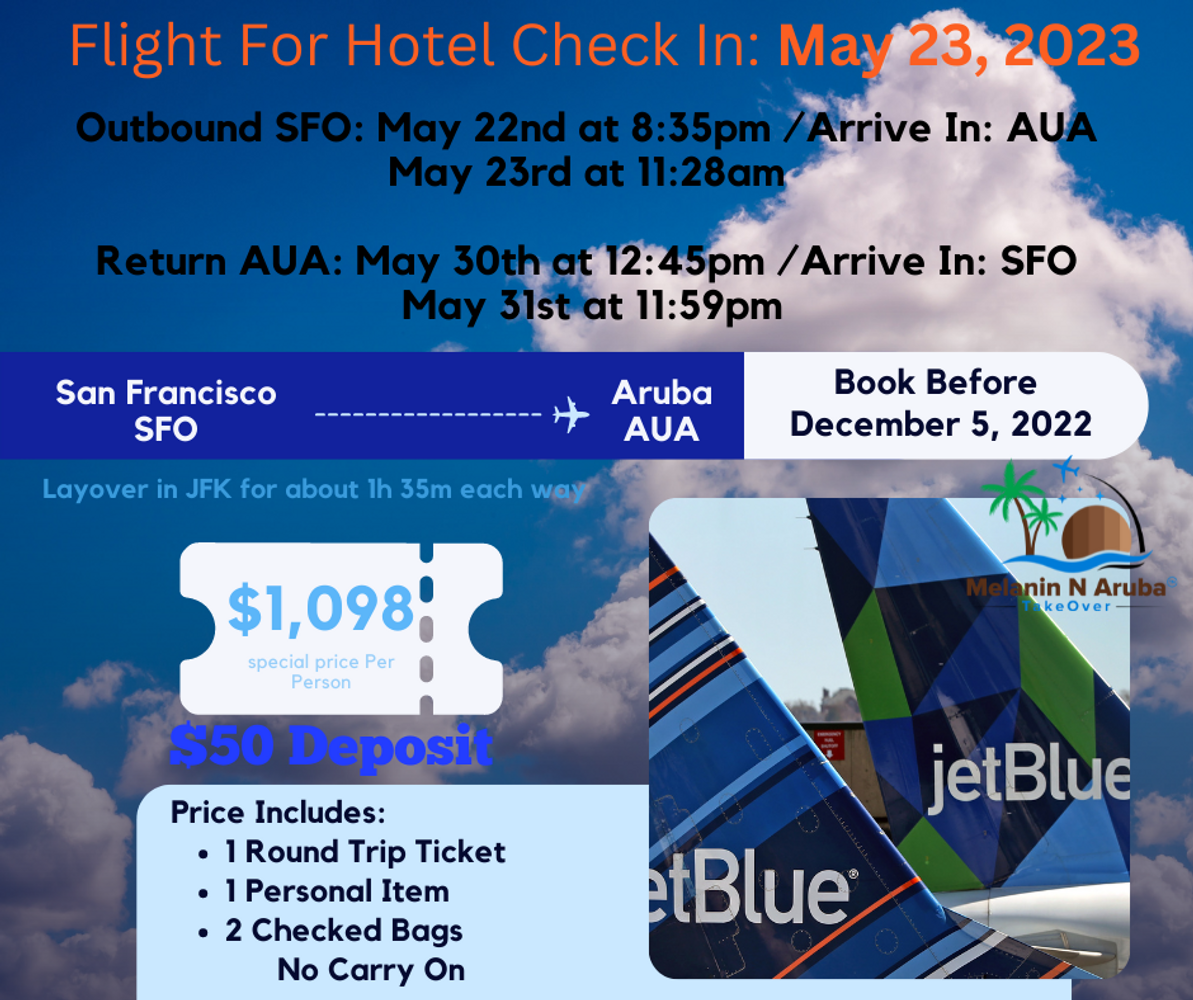 JetBlue Flight May 2230, 2023 in Aruba, Villanueva, La Guajira, Colombia