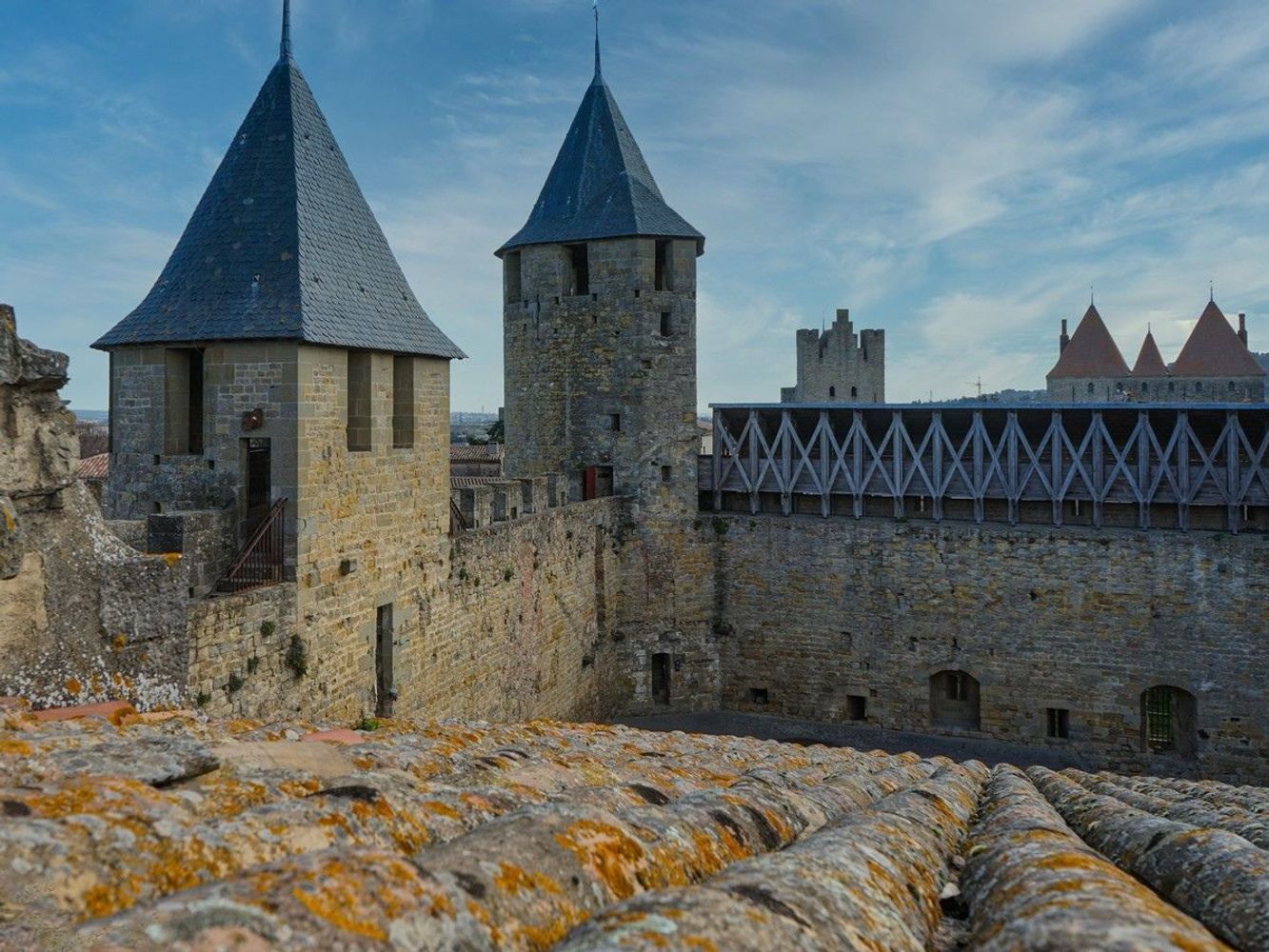 Traditional Camino in Carcassonne (South of France)