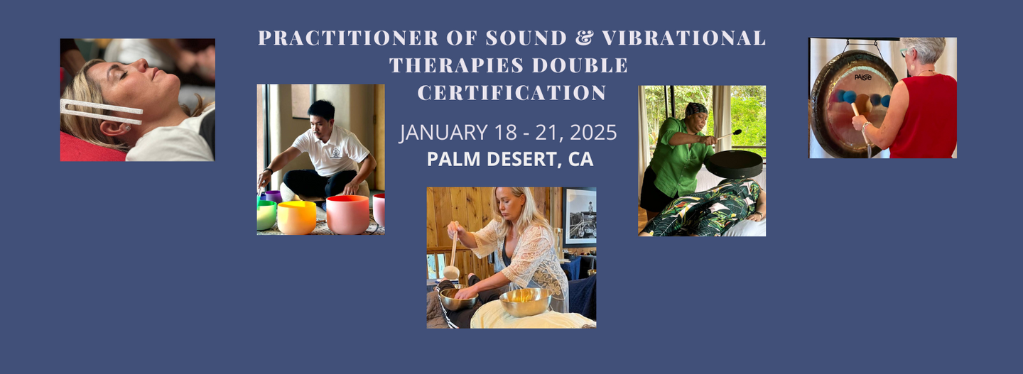 Sound & Vibrational Therapies Double Certification....(PAL-0118012125)