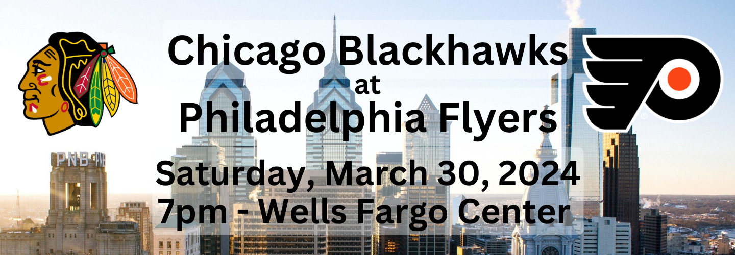 Chicago Blackhawks AT Philadelphia Flyers - March 30, 2024