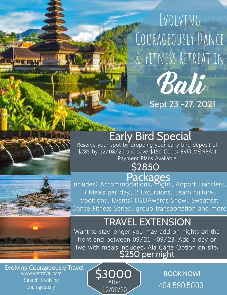 Evolving Courageously Dance & Fitness Retreat in Bali