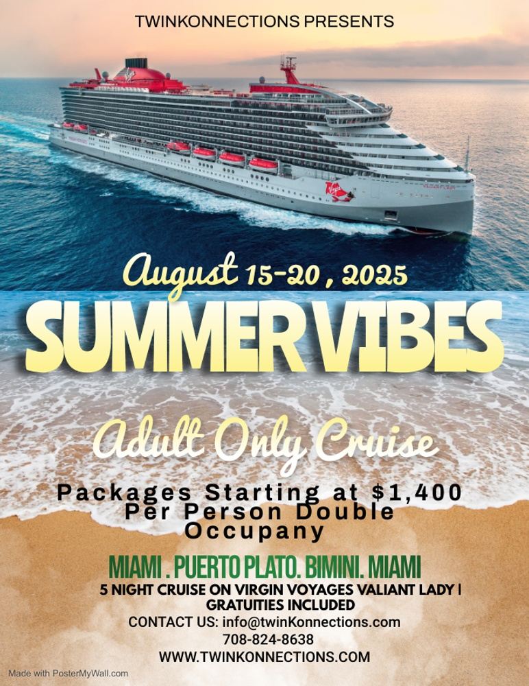 TwinKonnections Presents: Summer Vibes Adult Only Cruise 2025