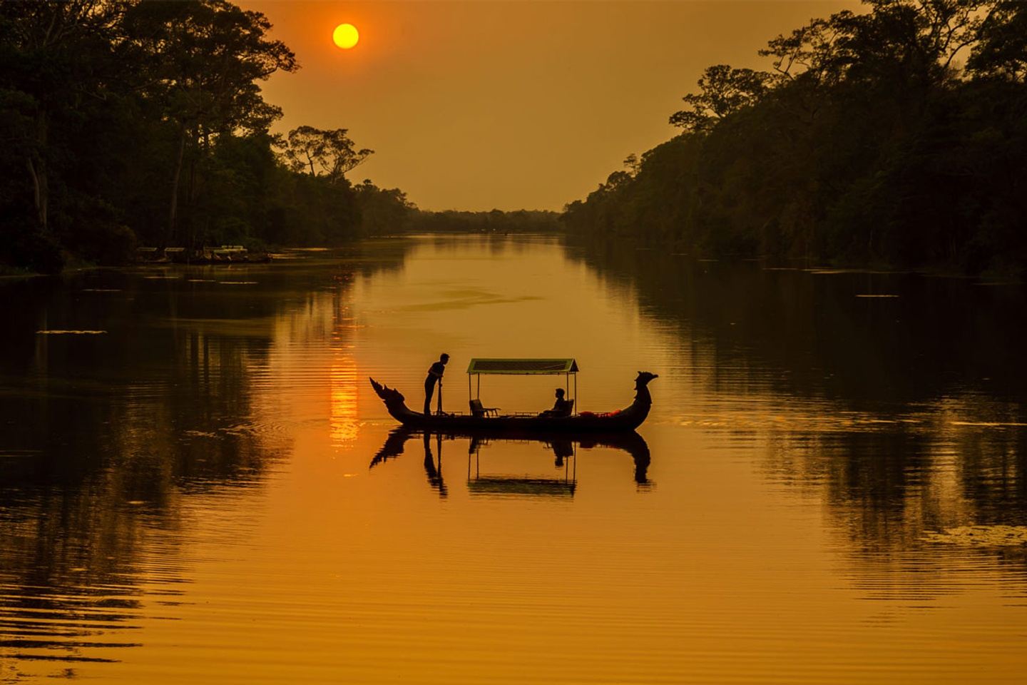 Angkor Bike & Boat at Twilight (Lucy-Deposit 50%)