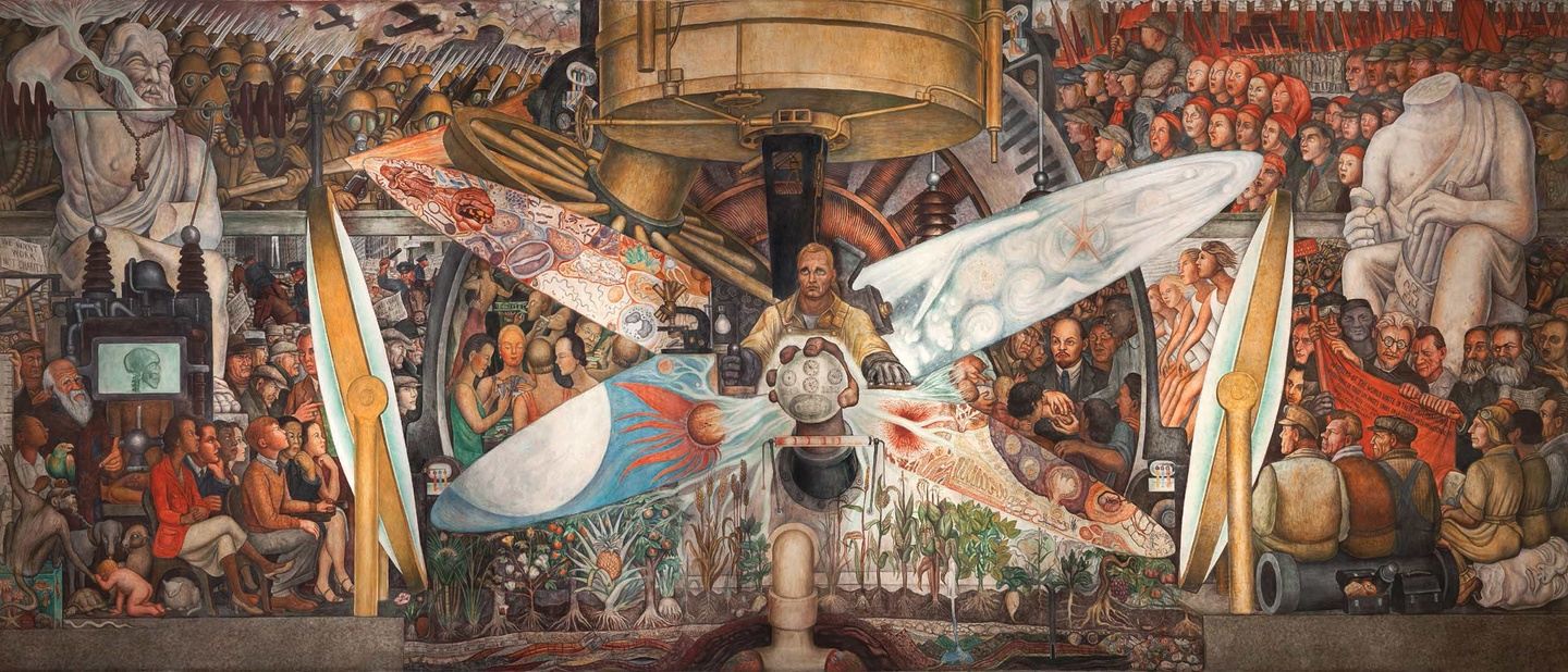 Impressive Murals in Historical Center of Mexico City