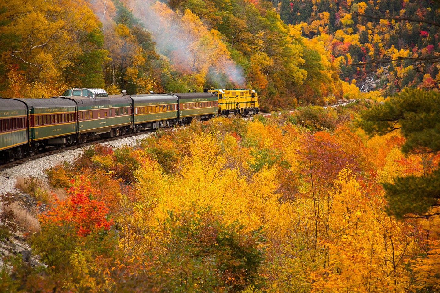 Lake Winnipesaukee Turkey Train in Laconia, NH, USA