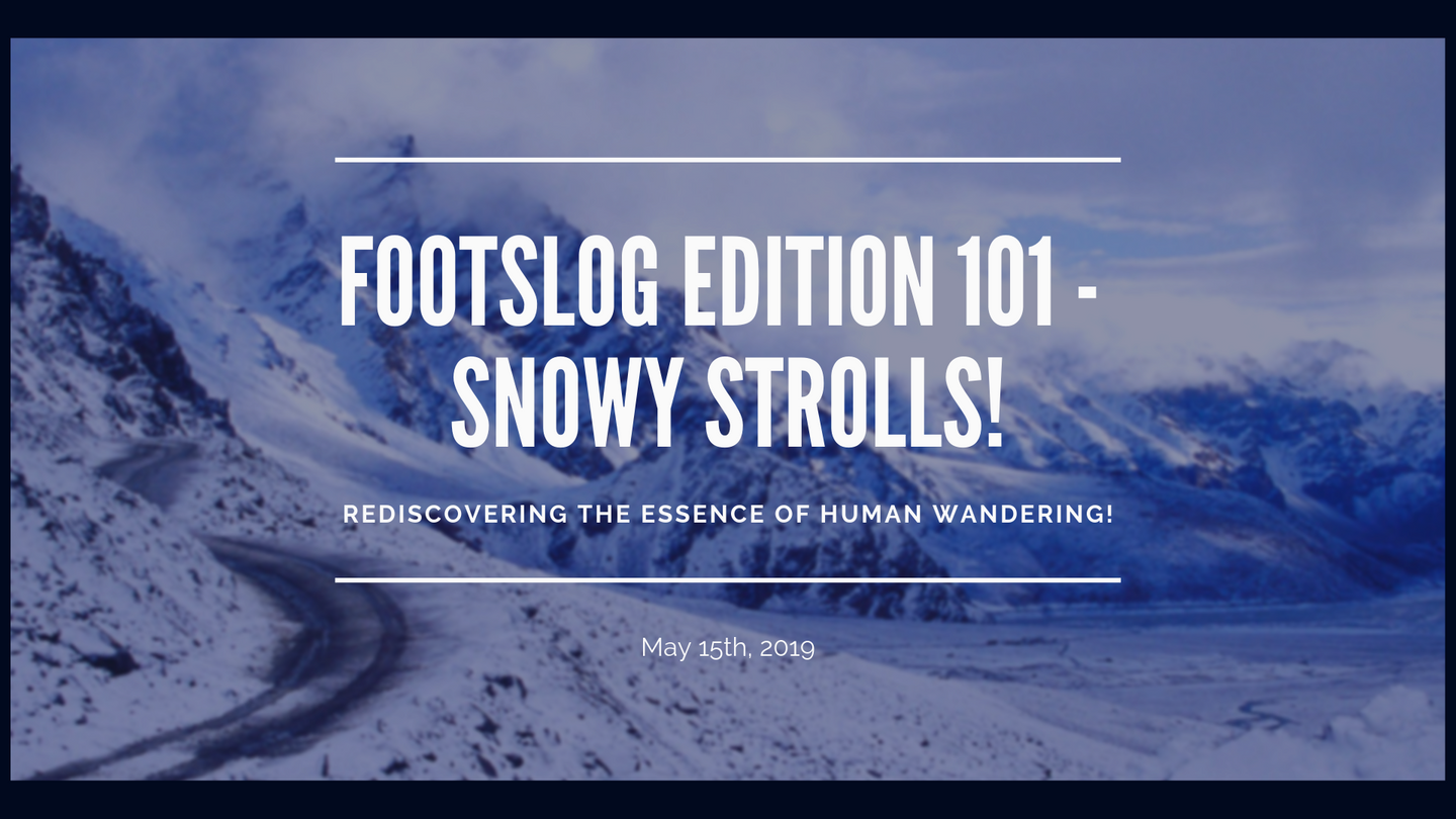 FootsLog Edition 101 - Snowy Strolls!