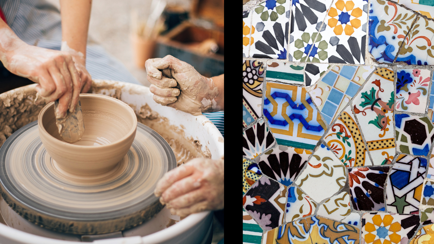 All About Clay-Wheel throwing plus mosaic art with Brenda Molinaro