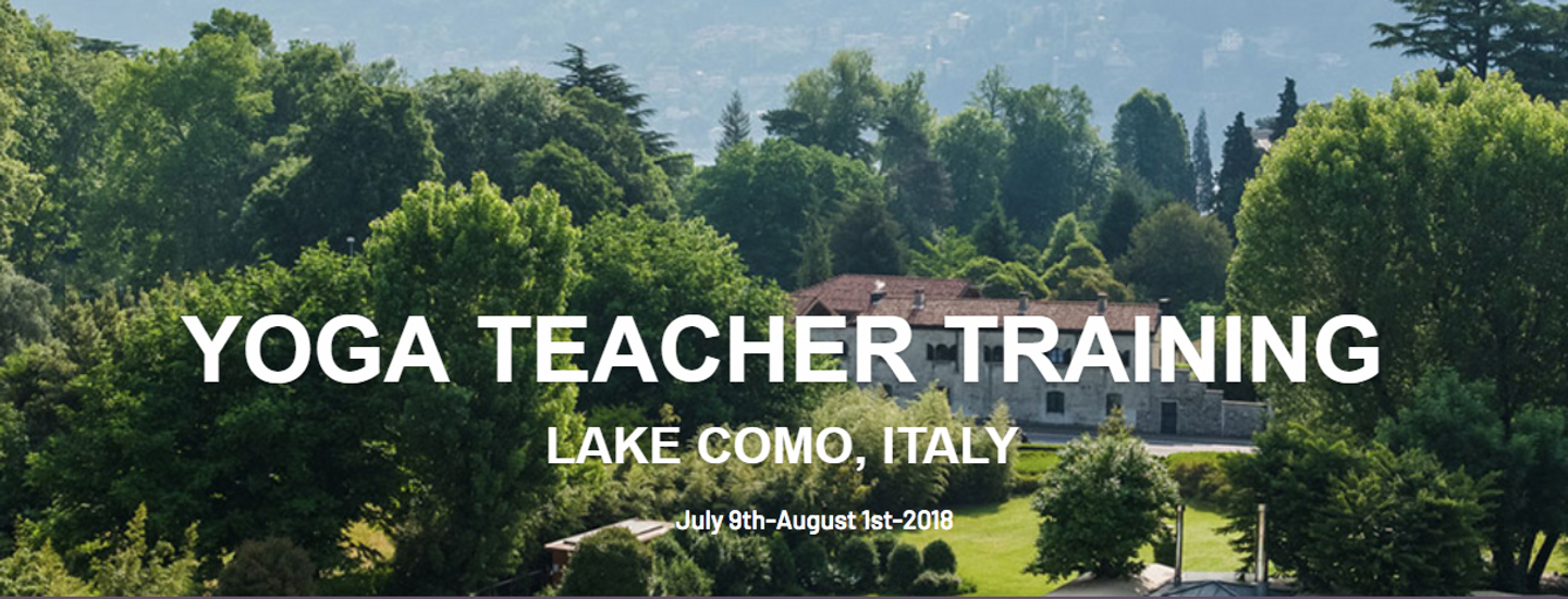 Lake Como Yoga Teacher Training RYT-200