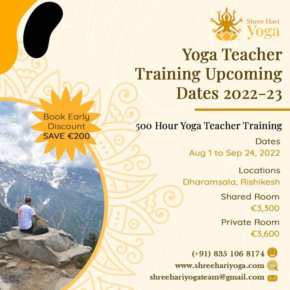 500 Hour Yoga Teacher Training in Dharamsala