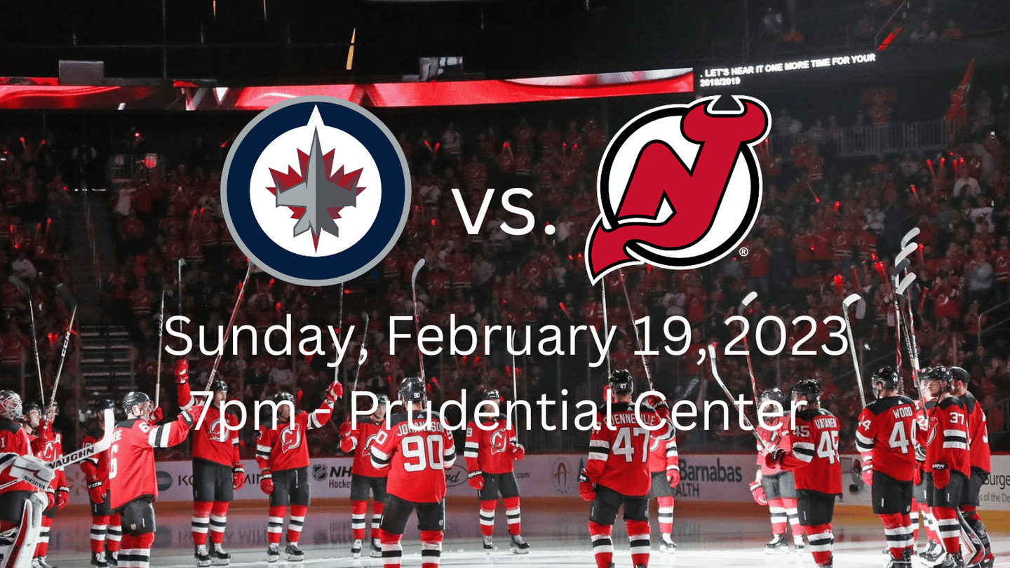 Winnipeg Jets at New Jersey Devils in Newark, NJ, USA