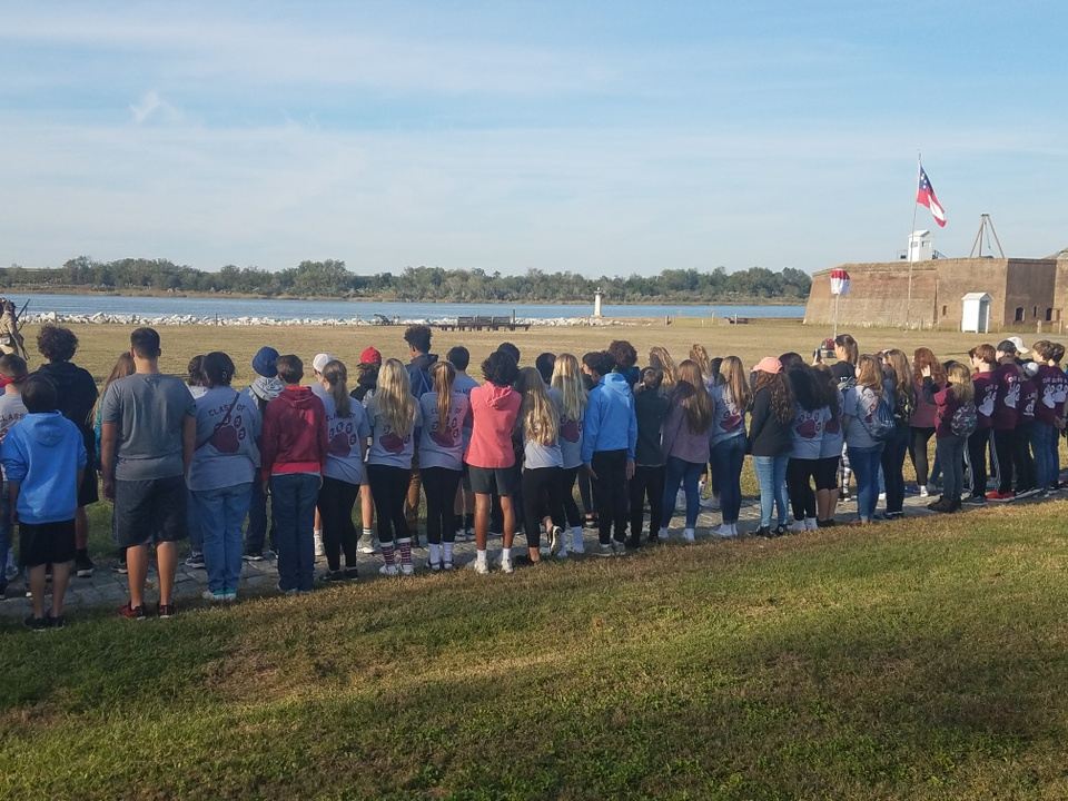 Webb Bridge Middle School Studies Trip in Savannah, GA, USA