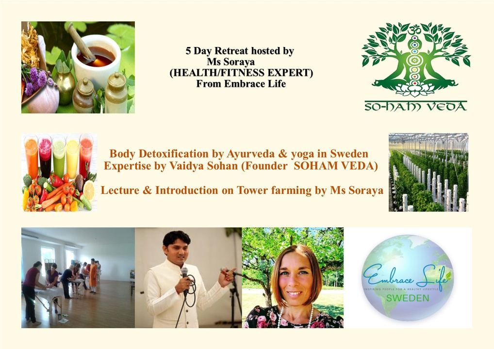 Body detoxification Retreat by Ayurveda and yoga in Sweden