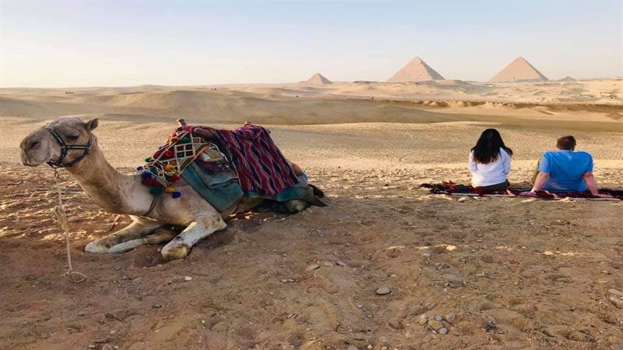 Camel Ride At Giza Pyramids During Sunrise In Giza El Omraniya Egypt 2067