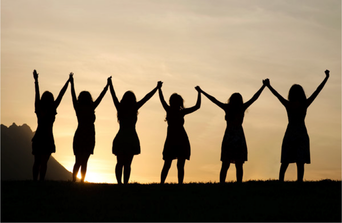 De day. Женский силуэт в круге. Women Empowerment. Empowered woman. Empowered фон