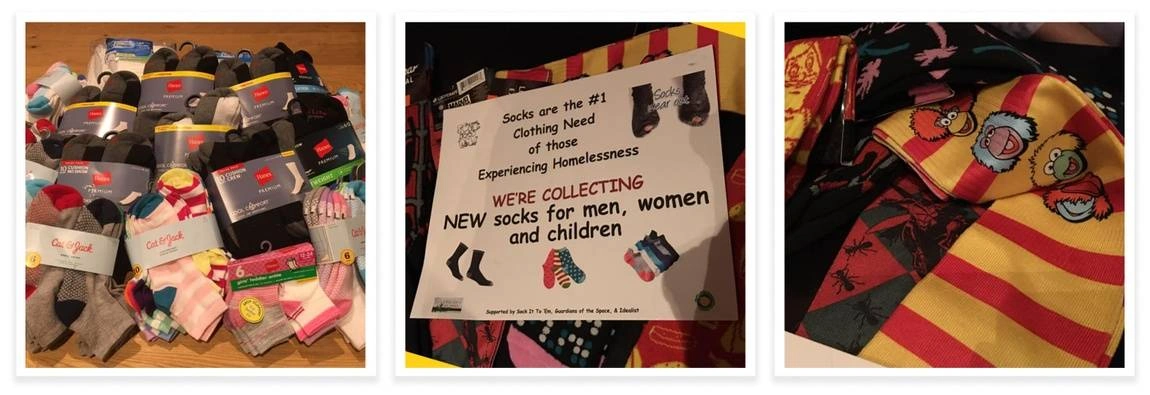 Idealist Day Sock Drive Donations for the NYC Homeless - Idealists Days Blog