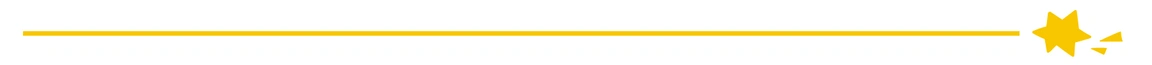 An illustration of a yellow line with a star at the end.