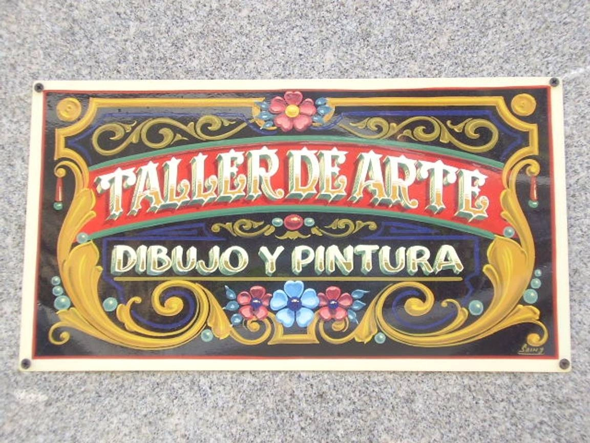 Cartel de taller de arte