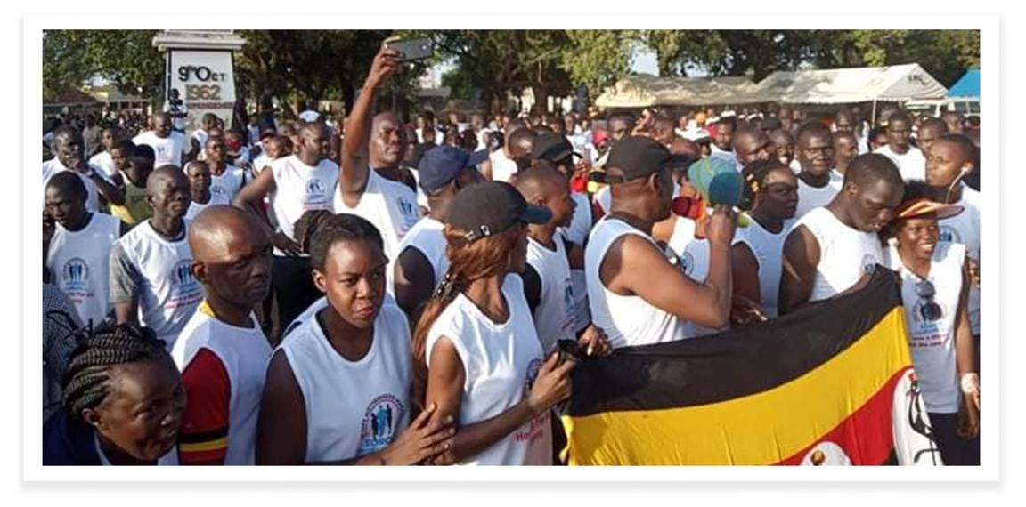 Participants in the Marathon for Safe Motherhood in Uganda - Idealist Days Blog