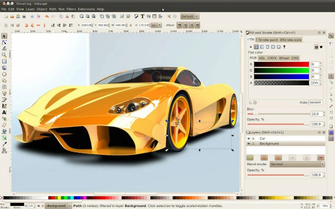 A picture of Inkscape.