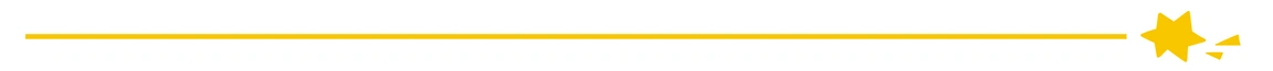 A yellow line with a star at the end.