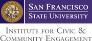 Logo de San Francisco State University, Institute for Civic & Community Engagement