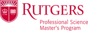 Logo of Rutgers Professional Science Master's program