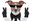 Un perro cool con anteojos oscuros, corbata y guantes negros