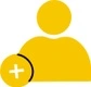 icon of a yellow human