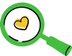 An illustration of a magnifying glass