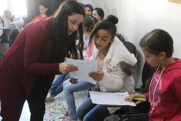 Volunteer in the west bank
