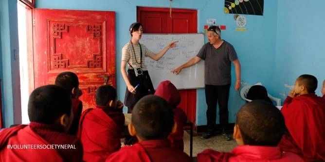 Volunteer NEPAL Experience Kathmandu Pokhara Salleri Teaching in a Buddhist Monastery