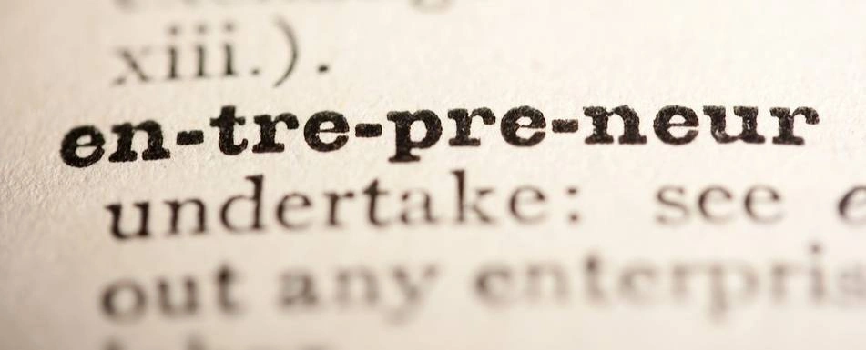 Dictionary entry of the word entrepreneur.