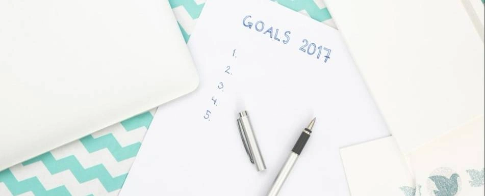 A blank list of goals.