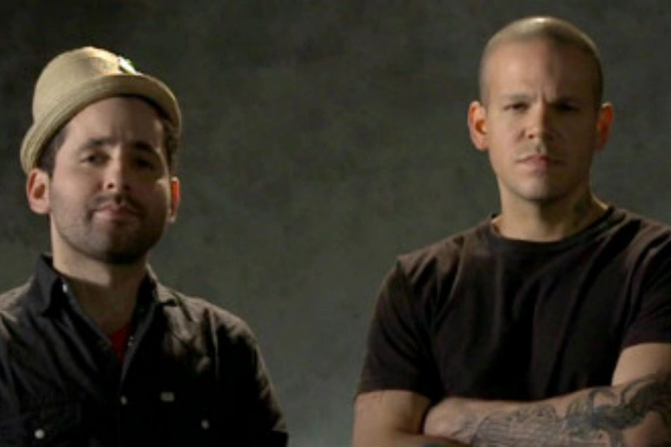 Dos integrantes de Calle 13