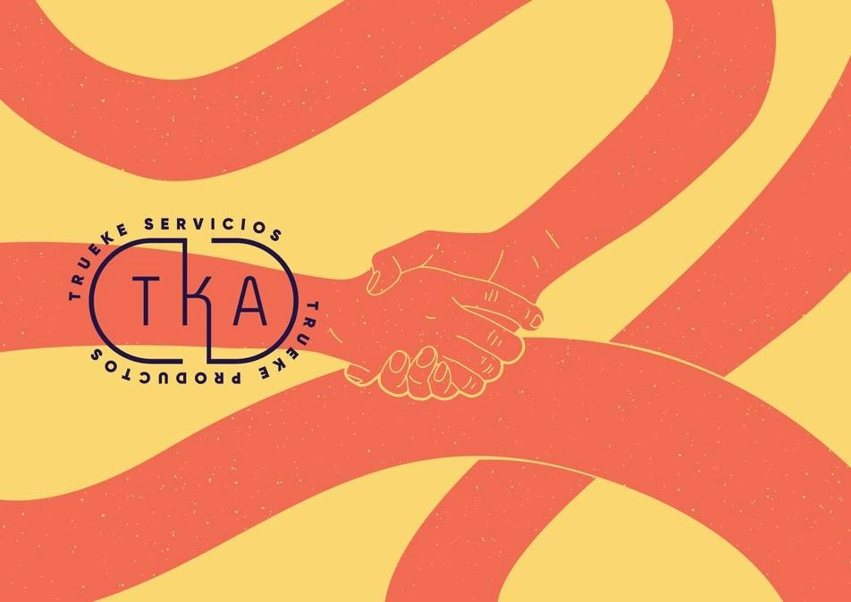 Logo de Trukana: dos manos estrechándose