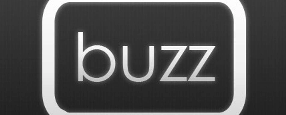 A graphic with the word 'buzz'.