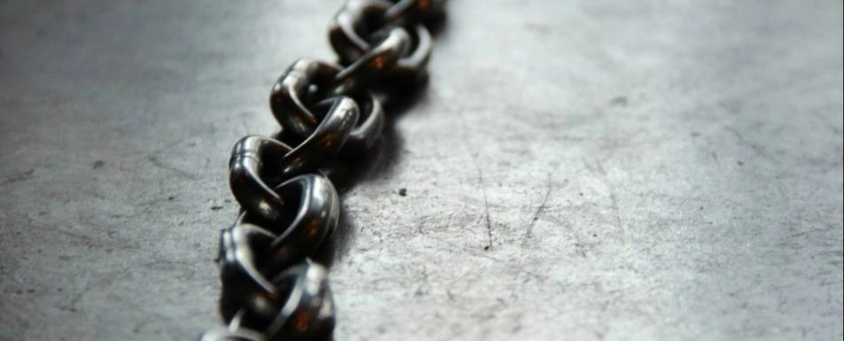 A metal chain.