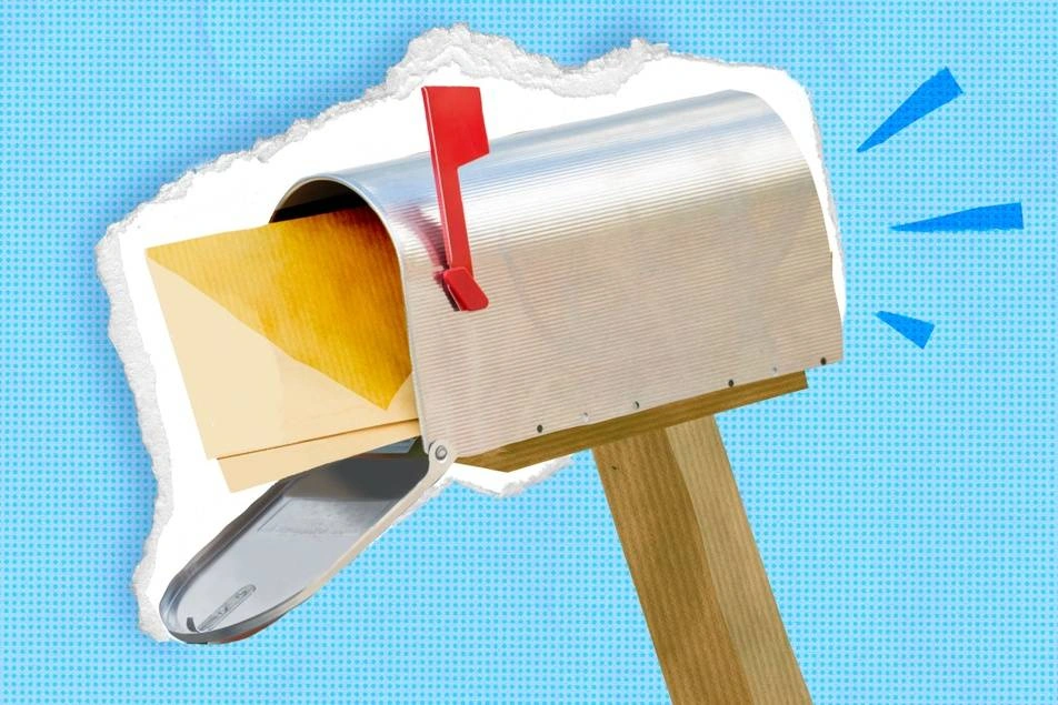 Illustration of a mailbox.