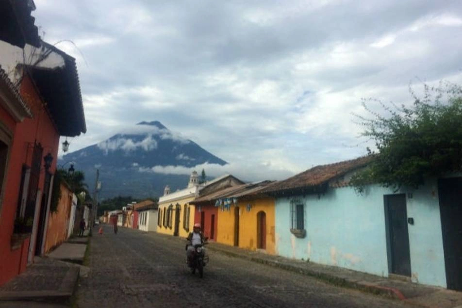 Las calles de Antigua en Guatemala.