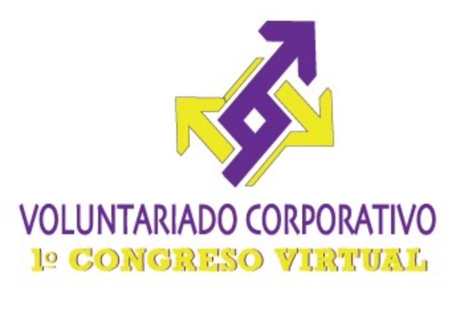 Afiche que dice Voluntariado Corporativo, 1er Congreso Virtual