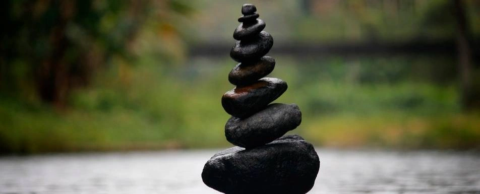 A stack of stones.