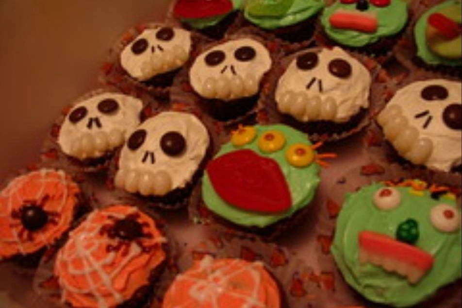 Cupcakes con diseños de Halloween