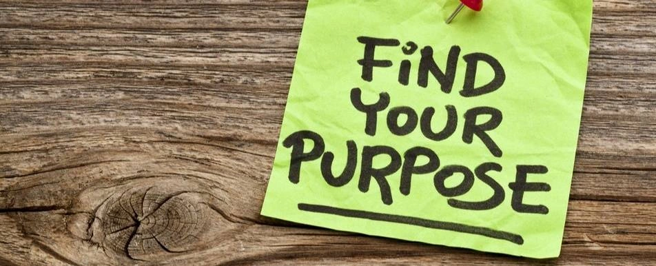 A note that says 'Find Your Purpose.'