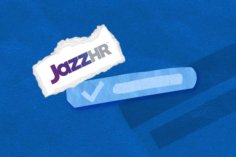 An illustration with the JazzHr logo.